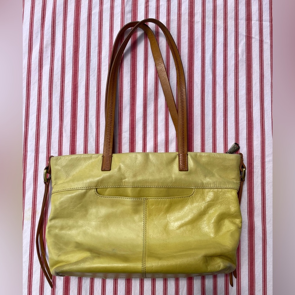 Hobo International mustard yellow leather small tote, in good condition